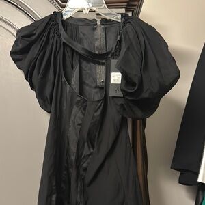 Mackage Black Puff Sleeve Blouse